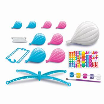 4M KidzMaker DIY komplekts Izkrāsojams gaisa balonu karuselītis (00-04791)