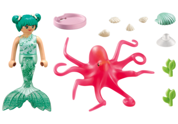 PLAYMOBIL MERMAIDS Mermaid with Colour-Changing Octopus 71503 (71503P)