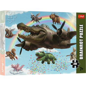 TREFL BRAINROT Пазл Бомбардино Крокодило, 200 шт. (13374T)