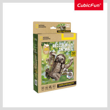 CUBICFUN NATIONAL GEOGRAPHIC 3D пазл «Трёхпалый ленивец» (DS1175H)
