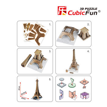 CUBICFUN 3D пазл Эйфелева Башня (Париж) (C044H)