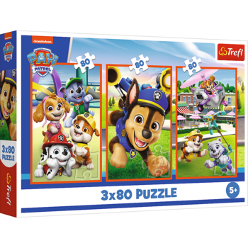 TREFL PAW PATROL Комплект пазлов, 3x80 шт. (34886T)