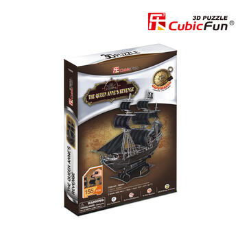 CUBICFUN 3D пазл Корабль Месть королевы Анны (T4005H)