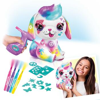 AIRBRUSH PLUSH игровой набор мягкая игрушка с аэрографом Щенок, 26 см (249CL)