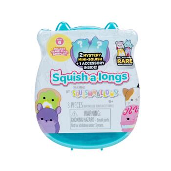 SQUISHMALLOWS SQUISH-A-LONGS Figūriņas slēgtā iepakojumā, 2 gab. 2,5 cm (SQAL0242)