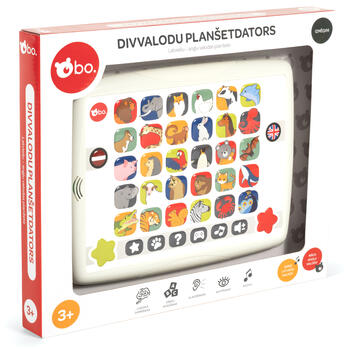 bo. Izglītojoša Rotaļlieta - Divvalodu Planšetdators (Latviešu val.) (8046LV)