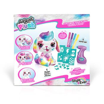 AIRBRUSH PLUSH игровой набор мягкая игрушка с аэрографом Щенок, 26 см (249CL)