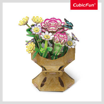 CUBICFUN 3D пазл «Букет цветов – гвоздика» (W3300H)