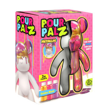 Pour Palz DIY krāsojamais lācis – Zeltains mirdzums (GSG25020)