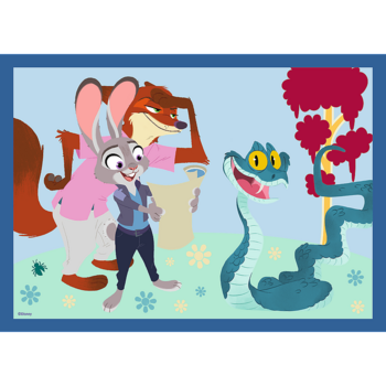 TREFL DISNEY ZOOTROPOLIS Комплект пазлов 4в1 Зверополис (34677T)