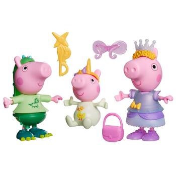 PEPPA PIG Игровой набор Пеппа и друзья. Костюмы, 3 фигурки по 15 см (G2508)