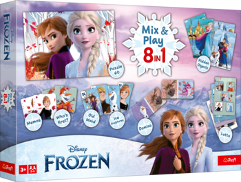 TREFL FROZEN 8in1 Mix&play galda spēļu komplekts (02596T)