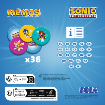 TREFL SONIC THE HEDGEHOG Memo 36 Sonic (02897T)