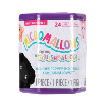 SQUISHMALLOWS Micromallows plīša rotaļlieta slēgtā iepakojumā, 6 cm (DIS1768)