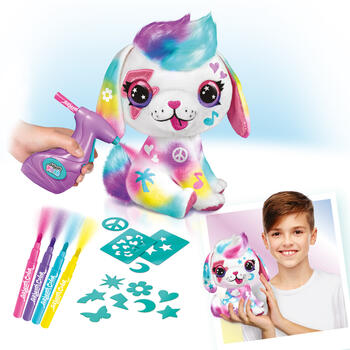 AIRBRUSH PLUSH игровой набор мягкая игрушка с аэрографом Щенок, 26 см (249CL)
