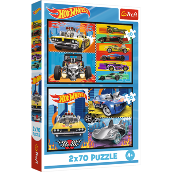 TREFL HOT WHEELS Набор пазлов Игрушечные машинки, 2x70 шт. (34442T)