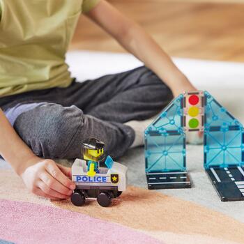 MAGNA-TILES Magnētiskais konstruktors Policijas patruļa, 20 gab. (252020MT)