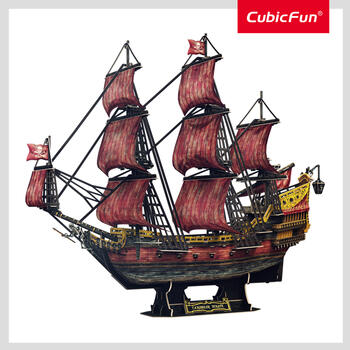 CUBICFUN 3D пазл «Queen Anne’s Revenge», юбилейное издание (красное) (T4040H)