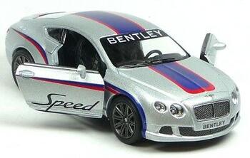 KINSMART Металлическая моделька Bentley Continental GT Speed 2012, маштаб 1:38 (KT5369F)
