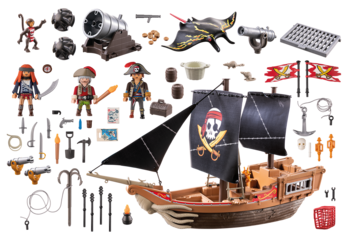 PLAYMOBIL PIRATES Large Pirate Ship 71530 (71530P)