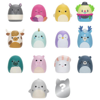 SQUISHMALLOWS SQUISH-A-LONGS Комплект фигурок, 14 шт, 2,5 см (SQAL0028)