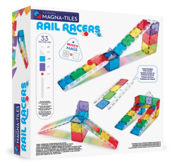 MAGNA-TILES магнитный конструктор Рельсовое ралли, 33 деталей (251033MT)