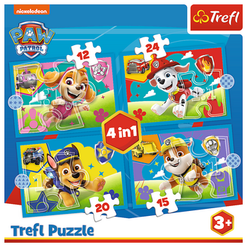 TREFL PAW PATROL Комплект пазлов 4в1 Paw Patrol (34628T)