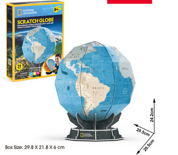 CUBICFUN 3D пазл Scratch Globe (DS1082H)