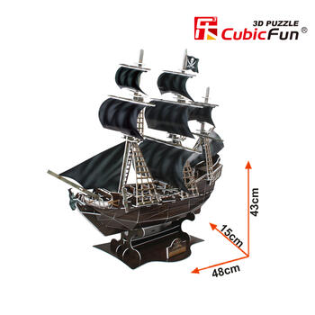 CUBICFUN 3D пазл Корабль Месть королевы Анны (T4005H)