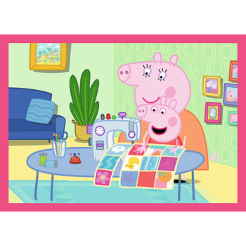 TREFL PEPPA PIG Комплект пазлов 4в1 Свинка Пеппа (34672T)