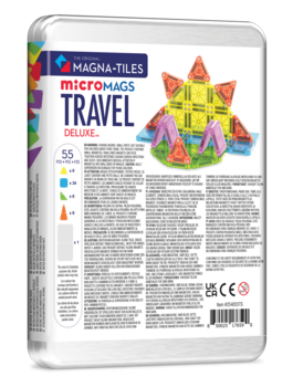 MAGNA-TILES magnētiskais konstruktoru komplekts Travel Deluxe, 55 gab. (254055MT)