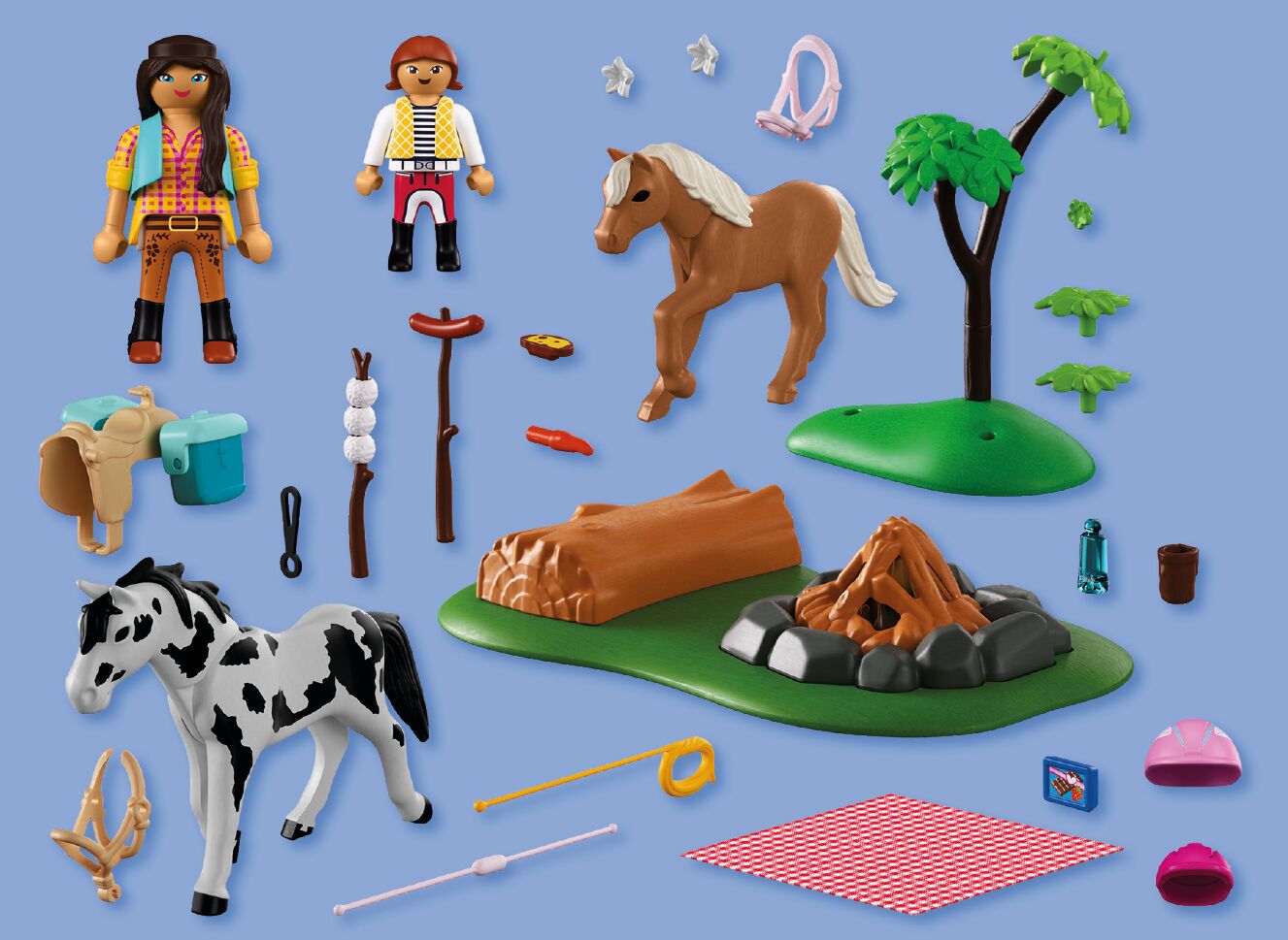 PLAYMOBIL Конная прогулка с костром 72132 (72132P)