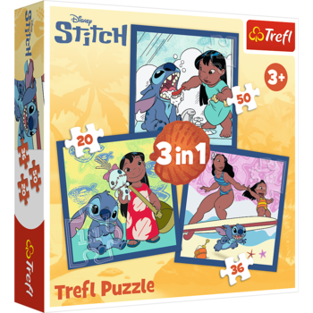 TREFL DISNEY STITCH Комплект пазлов 3в1 (34896T)