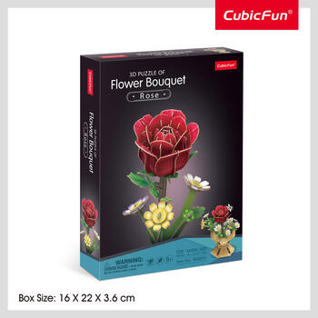 CUBICFUN 3D пазл «Букет цветов – роза» (W3301H)