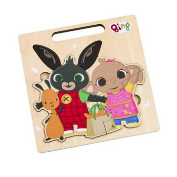 BING & FRIENDS многослойный деревянный пазл Bing (BG2418)