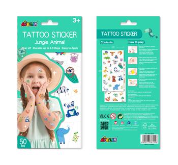 AVENIR Tetovējumu uzlīmes: Džungļu dzīvnieki (TS218144)