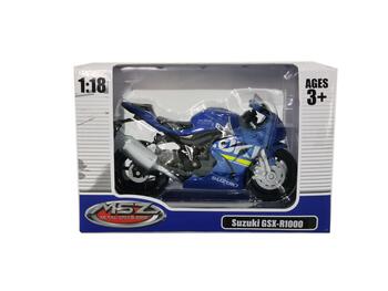 MSZ металлическая модель SUZUKI GSR-R1000 1:18 (67703)