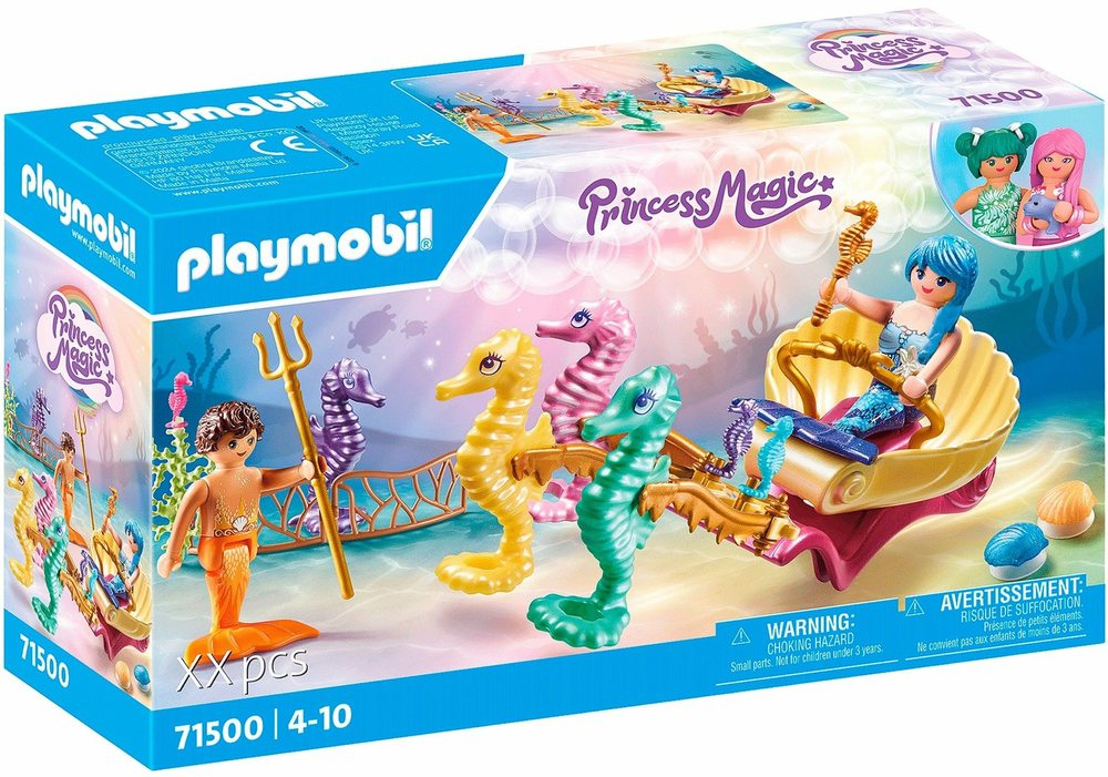 PLAYMOBIL MERMAIDS Mermaid Seahorse Carriage 71500 (71500P)