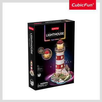CUBICFUN 3D пазл «Маяк с LED-подсветкой» (L540H)