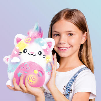 AIRBRUSH PLUSH игровой набор мягкая игрушка с аэрографом Kawaii Kitty, 25 см (AIR073)