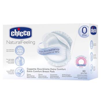 CHICCO Антибактериальные подушечки для кормящих мам, 60шт (61773.00)