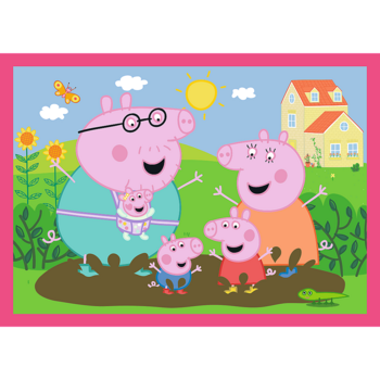 TREFL PEPPA PIG Комплект пазлов 4в1 Свинка Пеппа (34672T)