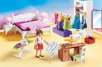 PLAYMOBIL DOLLHOUSE Спальня со Швейным Уголком 70208 (70208P)