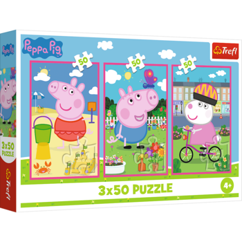 TREFL PEPPA PIG Комплект пазлов, 3x50 шт. (34877T)