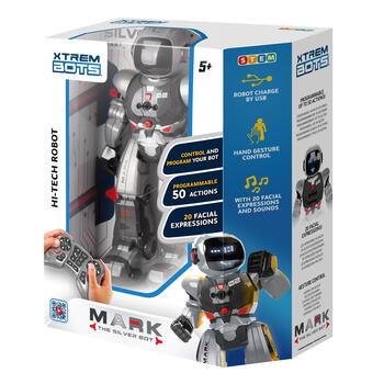 XTREM BOTS интерактивный робот Silver Mark (XT3803275)