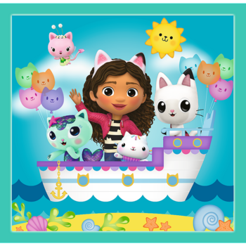 TREFL GABBY´S DOLLHOUSE Комплект пазлов 3в1 (34871T)