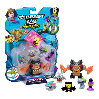 MRBEAST LAB фигурки Swarms, 6шт (24937)
