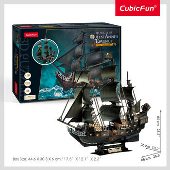 CUBICFUN 3D-пазл c LED-подсветкой Парусник