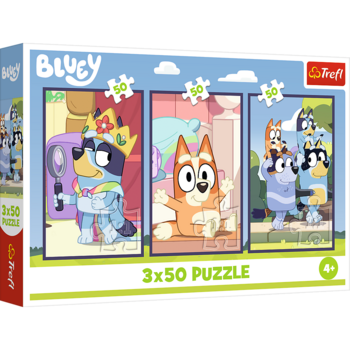 TREFL BLUEY Комплект пазлов, 3x50 шт. (34890T)