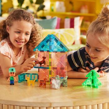 MAGNA-TILES Magnētiskais konstruktors Kucēnu parks, 27 gab. (252027MT)
